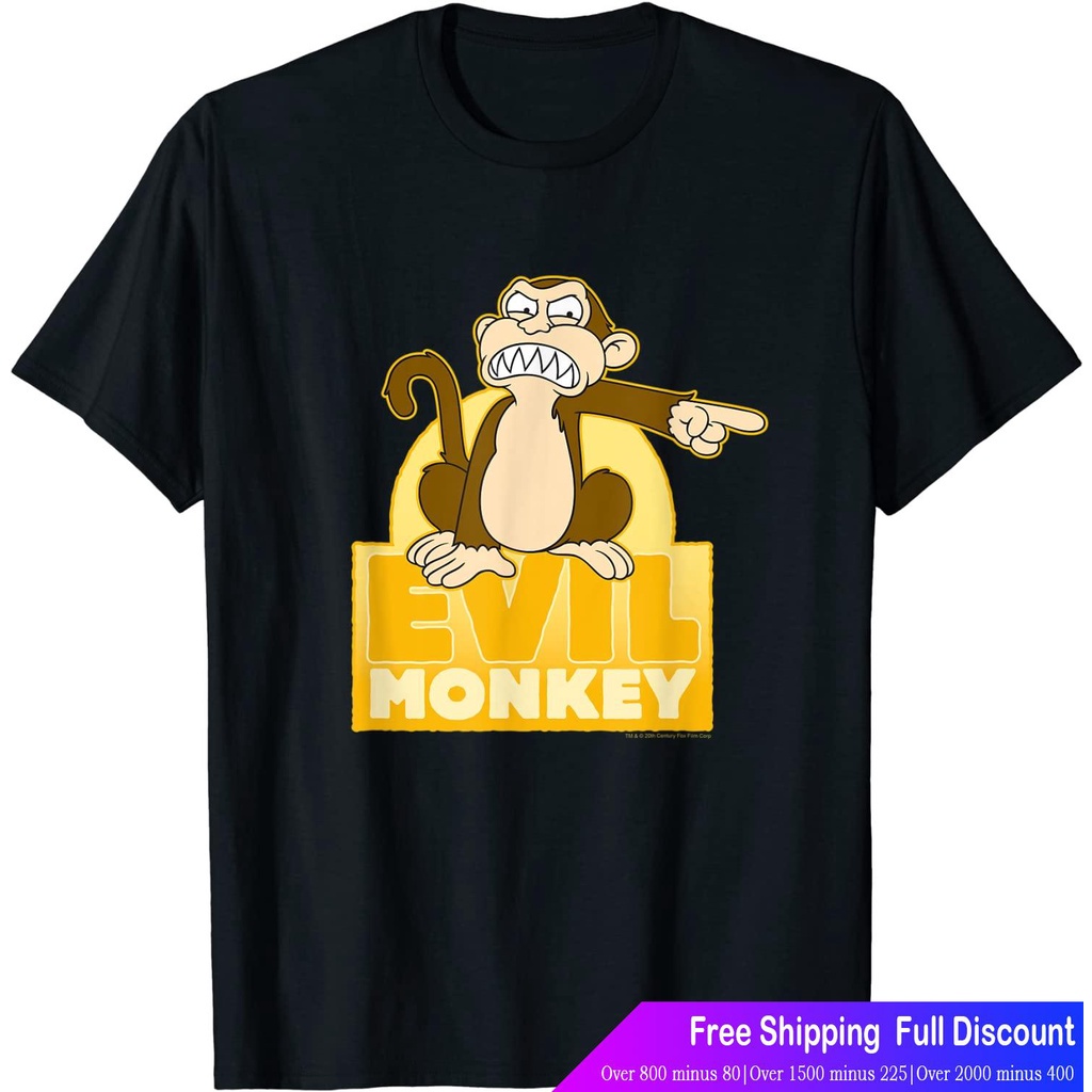 Family Guyเสื้อยืดยอดนิยม Family Guy Evil Monkey T-Shirt Family Guy Men's Women's T-shirts