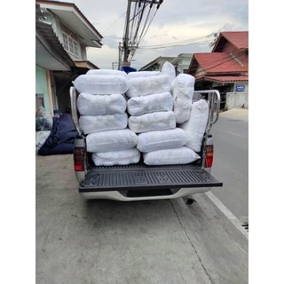 เศษผ้าเย็บวนทำความสะอาดขาว 10*10 5กิโลกรัม พร้อมส่งจากไทย