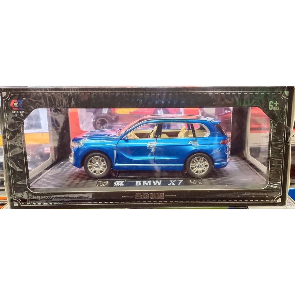 โมเดลรถ Che-Zhi BMW X7 ขนาด 1:24 สีน้ำเงิน
