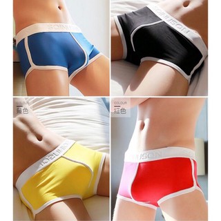 กางเกงในชาย SPORT SQINUSQN ของแท้ 100% บ๊อกเซอร์ Boxer สีและแบบตามภาพ ยืดได้ ใส่สบาย พร้อมส่ง (แบบสีเรียบ)