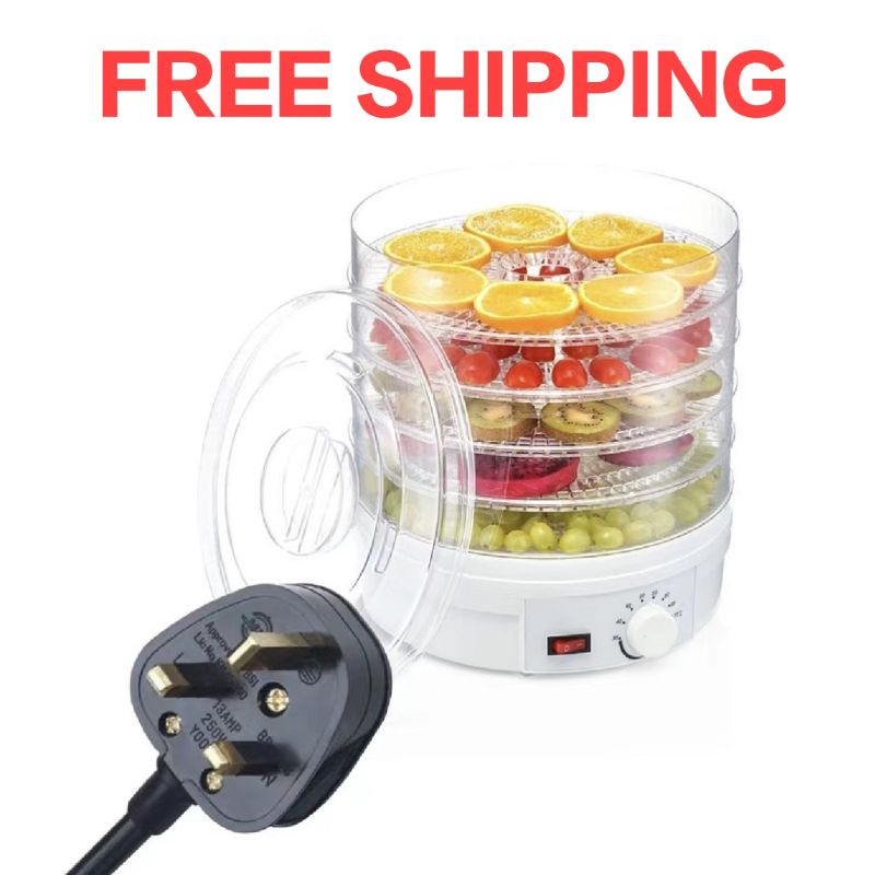 เครื่องอบอาหารผลไม้เพื่อสุขภาพ Dehydrator 5 Drying Racks
