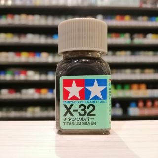 สี TAMIYA : X-32 TITANIUM SILVER