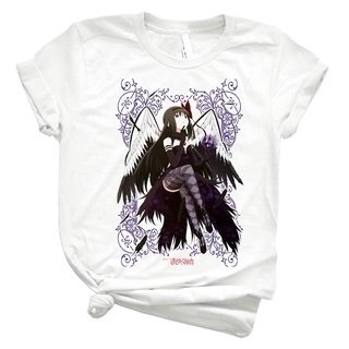 [COD]เสื้อยืด ผ้าฝ้าย พิมพ์ลาย Homura Puella Magi Madoka Magica 48 สไตล์วินเทจ ฮาราจูกุ สตรีท สําหรับผู้ชาย และผู้หญิง