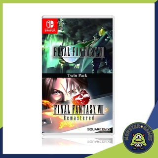 Final Fantasy VII &amp; Final Fantasy VIII Remastered Twin Pack Nintendo Switch Game แผ่นแท้มือ1!!!!! (Final Fantasy 7+8)