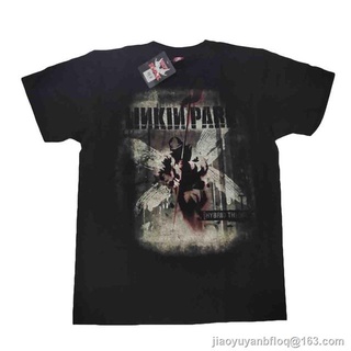 ผ้าฝ้าย 100% เสื้อวง Linkinpark rock t shirt เสื้อวงร็อค Linkinpark เสื้อยืดวงร็อค S-3XL