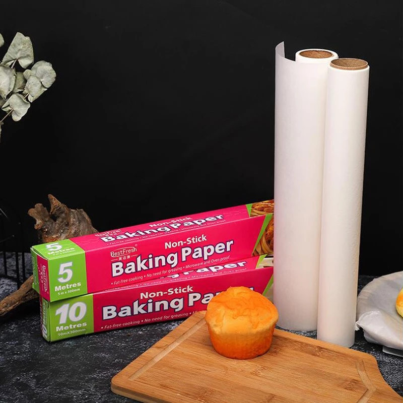 กระดาษรองอบ ( มี 3 ขนาด 5/10/20 เมตร) กระดาษไข อบขนม อาหาร ทนความร้อนสูง Non-Stick Baking Paper