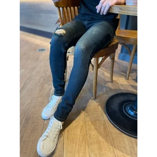 🚶‍♂️ กางเกงยีนส์ผู้ชาย ขาเดฟ ทรงสกินนี่ ผ้ายืด🚶‍♂️ skinny jeans men