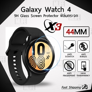 กระจก 2.5D – นาฬิกา Samsung watch 4 44mm แบบสุญญากาศ ฟิล์มกันรอย กระจกนิรภัย เต็มจอ - Premium 2.5D Curved Tempered Glass