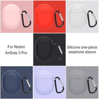 Redmi Airdots buds 3 Pro เคสซิลิโคนกันฝุ่น Soft Airdots 3 Pro ปลอกฝาครอบป้องกันพร้อมพวงกุญแจ