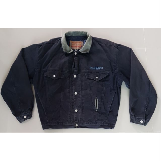 เสื้อแจ๊คเก็ตคอหนัง Diesel Industry (I403)