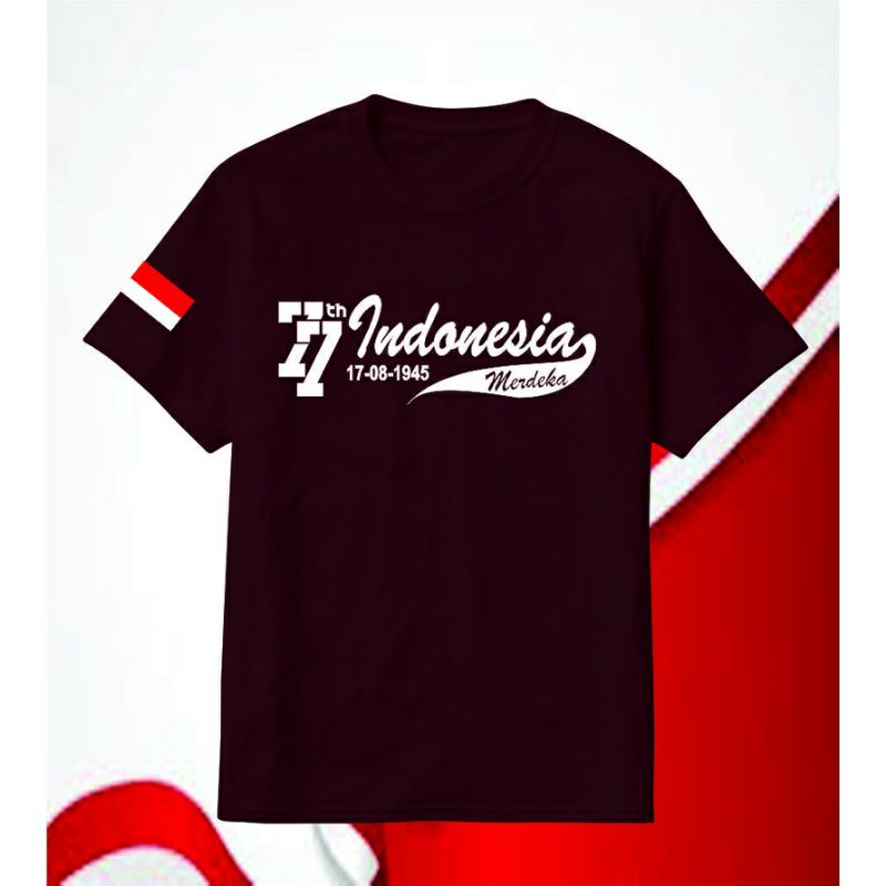 MERAH 77TH เสื้อยืด RED CHILDRENSIA INDEPENDENCE