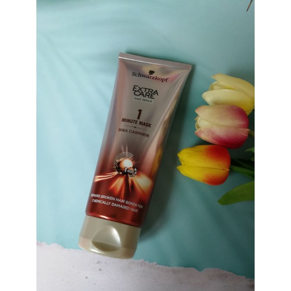 Schwarzkopf​ Extra Care Shea Cashmere 1 Minute Mask ผลิตภัณฑ์​ทรีตเม้นต์​บำรุงเส้น​ผม​และหนัง​ศีรษะ​