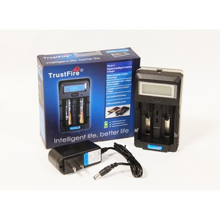 แท่นชาร์จถ่าน Trustfire TR-011 หน้าจอDigital Smart USB Battery Charger 2slots