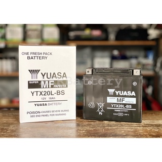 แบตเตอรี่ bigbike แบตเตอรี่บิ๊กไบค์ แบตมอเตอร์ไซค์บิ๊กไบค์ YUASA YTX20L-BS   **สอบถามก่อนสั่งซื้อ!!!