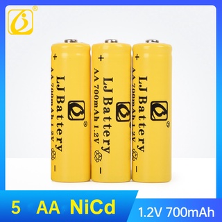 ถ่านชาร์จ Ni-Cd AA 700mAh 1.2V  (1 ก้อน)