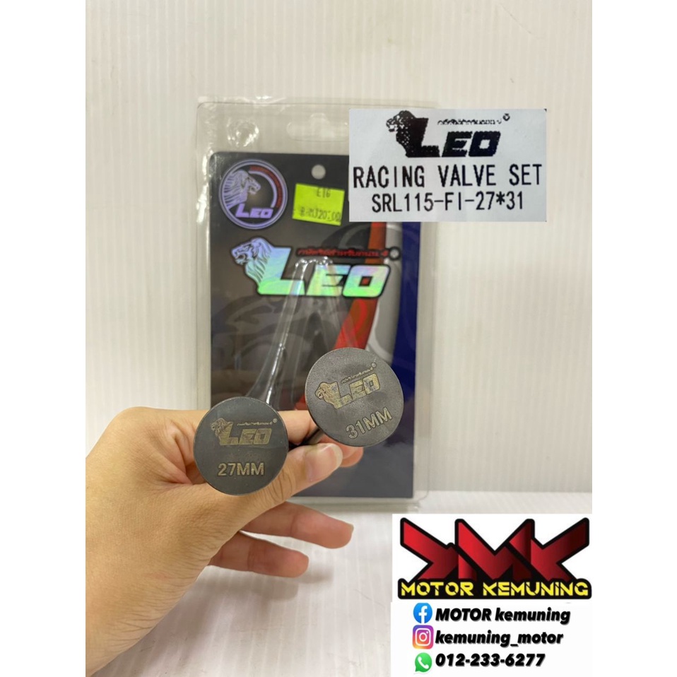 LEO RACING ชุดวาล์ว SRL115-FI 27/31MM DAN 28/32MM 27/31 28/32