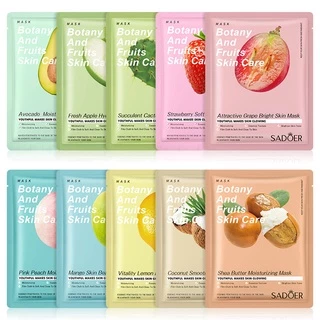 Lucky😸มีพร้อมส่ง แผ่นมาส์กหน้าSADOER Mask เพิ่มความชุ่มชื่นให้ผิวหน้า