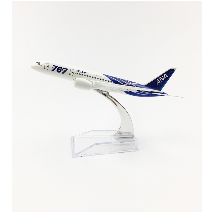 Yalinda Japan All Nippon Airways (ANA) B787 Aircraft Model 16cm Die-cast Metal Airplane Toy Model Pl