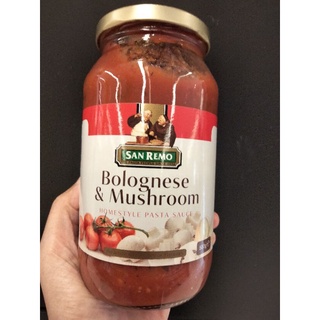 San Remo Bolognese&amp; Mushroom ซอส ราด พาสต้า 500 กรัม