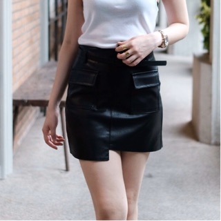 Leather skirt  #5030 กระโปรงหนังอย่างดีนะคะ ตัวนี้น่ารักมากๆ