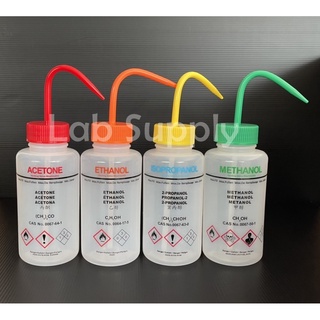 กระบอกฉีด solvent safety wash bottle (methanol , acetone , ethanol , Isopropanol) 500 ML