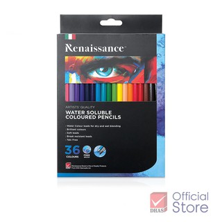 Renaissance สีไม้ สีไม้ระบายน้ํา 36 สี