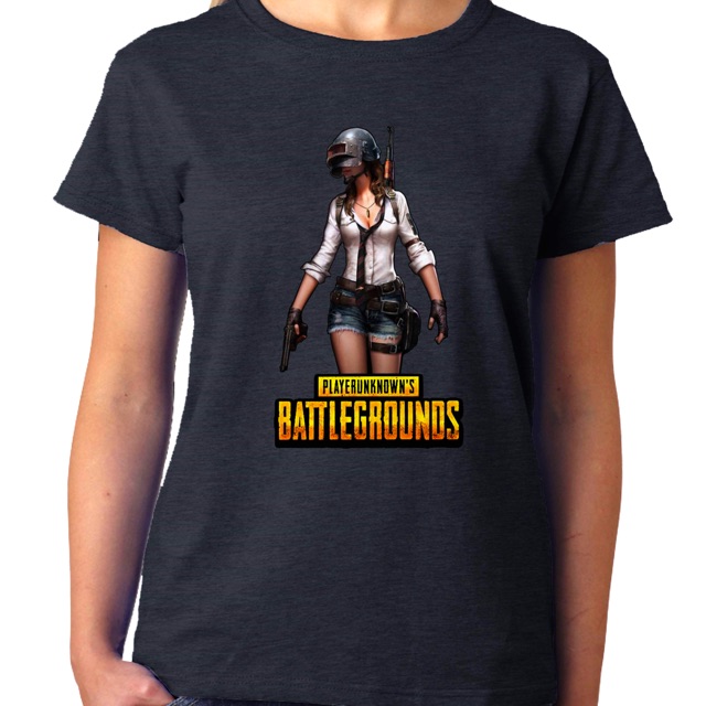 PUBG Tshirt / Baju PUBG Team เสื้อยืดเกมเมอร์ผู้หญิง Skydive Cotton แขนยาว เสื้อยืดสําหรับเล่นเกมยอด