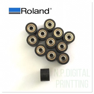 ลูกล้อกดชิ้นงาน Roland​ ขนาด​ 4x11x16​ mm. มีลูกปืนในตัว (ราคาต่อ 1 ลูก)