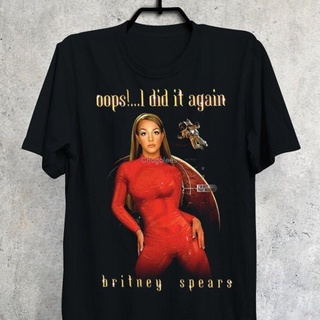 เสื้อยืด พิมพ์ลาย Britney Spears Oops I Did It Again สไตล์วินเทจ ยุค 90s สําหรับผู้ชาย