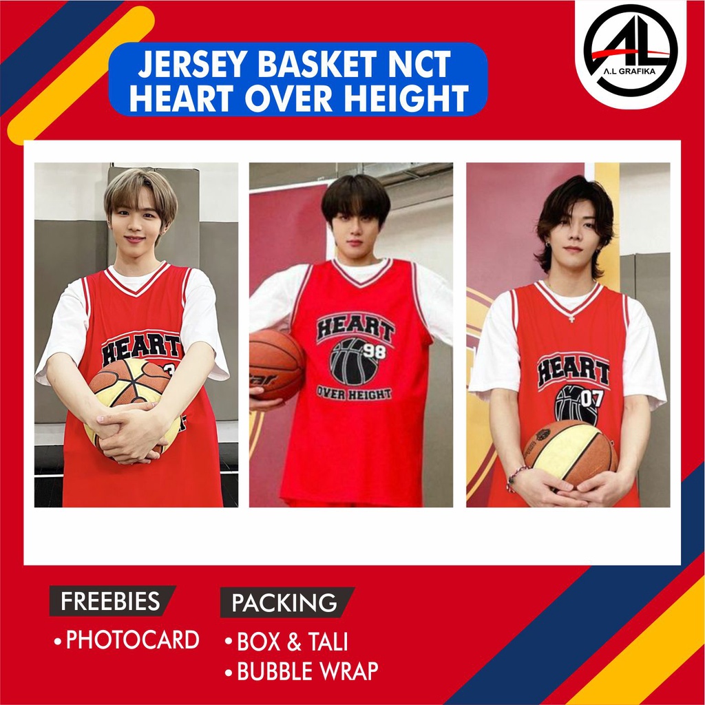 Nct HEART OVER HEIGHT JERSEY BASKET KPOP