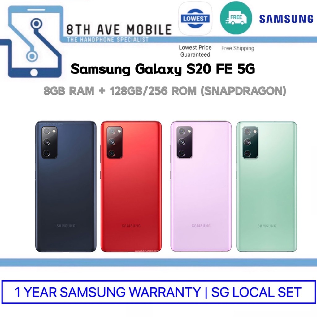 Samsung Galaxy S Fe 5g 8gb Ram 128gb 256gb Rom Snapdragon Free Gift 1 Year Samsung Warranty Sg Local Shopee Thailand