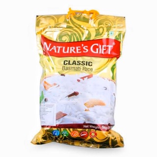 Natures Gift Classic Basmati Rice 5kg ++ เนเธอร์กีฟ ข้าวบัสมาติ รุ่นคลาสสิค ขนาด 5kg