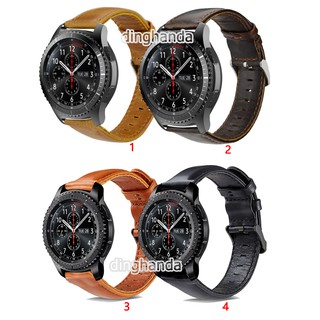 สายนาฬิกาอัจฉริยะ หนังแท้ สำหรับ Samsung Gear S3 Frontier / Classic