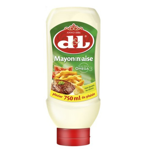 ดี แอนด์ แอล มายอน(เอ็น)เอส เมท ซิทรูน (มายองเนสรสมะนาว) 300 มิลลิลิตร - Devos & Lemmens Mayonnaise with Lemon 300ml