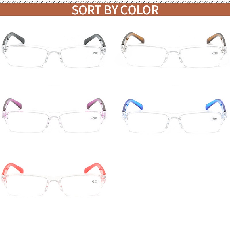 แว่นตาอ่านหนังสือ ความละเอียดสูง น้ําหนักเบาพิเศษ แฟชั่นสําหรับผู้สูงอายุ - รูปที่ 2