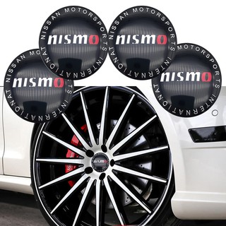 Nismo สติกเกอร์โลหะ สําหรับติดตกแต่งดุมล้อรถยนต์ 4 ชิ้น