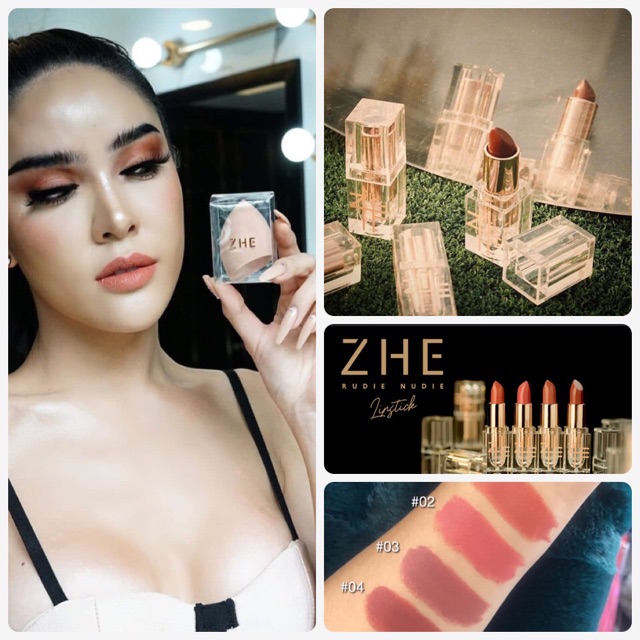 ZHE Lipsticks ลิปชี ZHE Cosmetics (แป้งZHE รองพื้นZHE ในร้านก็มีนะคะ)