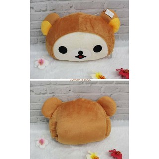 (ลิขสิทธิ์แท้ ส่งฟรี) หมอนซุกมือ หมอนสอดมือ ริลัคคุมะ คุมะ Rilakkuma 15x17 นิ้ว