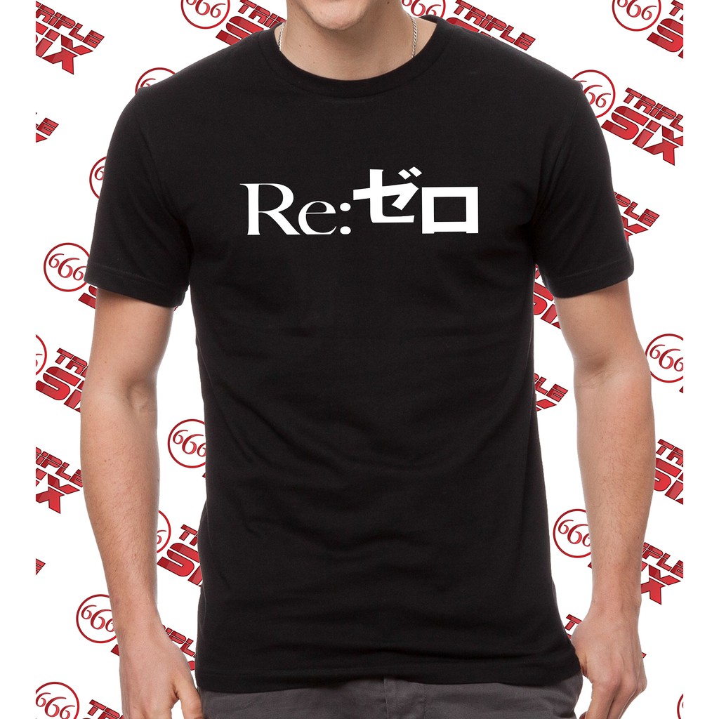 เสื้อยืด เสื้อผ้าอนิเมะ Re:zero Rezero Re Zero