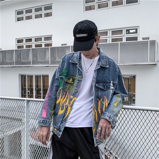 Jacket Oversize Flame แนวสตรีท