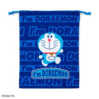 ถุงผ้ารูด M ลาย Doraemon 20.5 x 27 ซม Sanrio