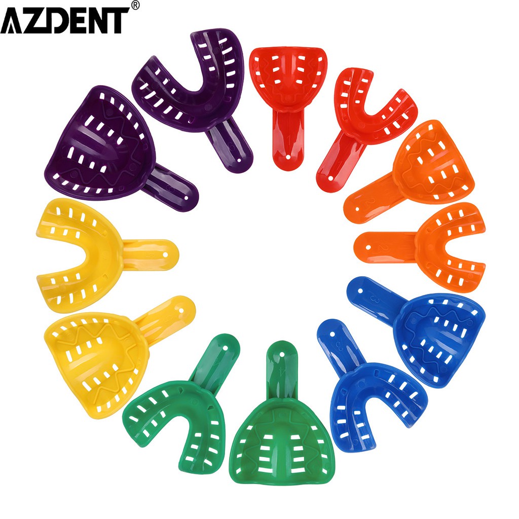 Azdent ถาดพลาสติกสําหรับใส่ฟันเครื่องมือทันตกรรมเด็กและผู้ใหญ่
