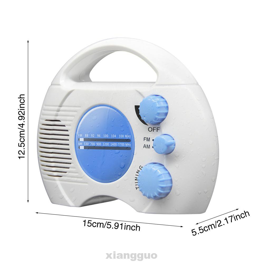 Home T Battery Operated Abs Music Hanging Audio Am Fm Mini Portable