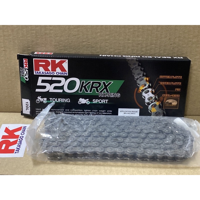 RK 520 KRX X-RING โซ่ 120L แบบหมุด
