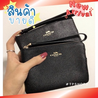 แหล่งขายและราคา🔥สินค้าขายดี🔥 กระเป๋าคล้องมือ Coach รุ่น mini zip pouch COACH WRISTLET #กระเป๋าคล้องมือ ไซส์ S 1 ซิป สีล้วน •ขนาด6.5x4 Kอาจถูกใจคุณ