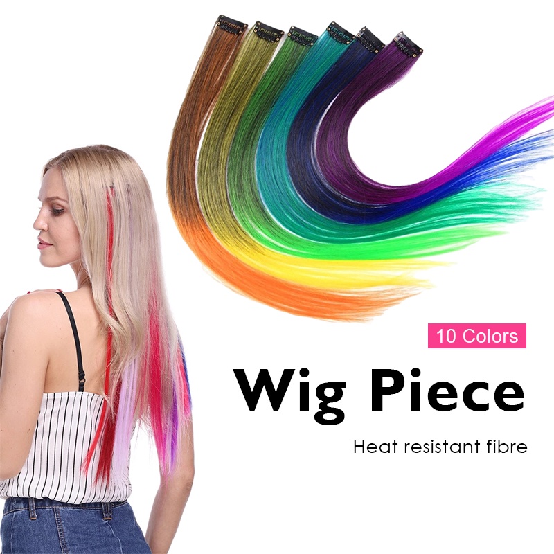 กิ๊บต่อผม กิ๊บผมตรง ช่อผมไฮไลท์ ผมปลอม วิกผมผู้หญิง Hightlight wig แฮร์พีช วิกผมไฮไลท์ ทรงผมลิซ่า สไตล์เกาหลี