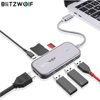 Blitzwolf® Bw-th5 7 in 1 ฮับข้อมูล USB-C