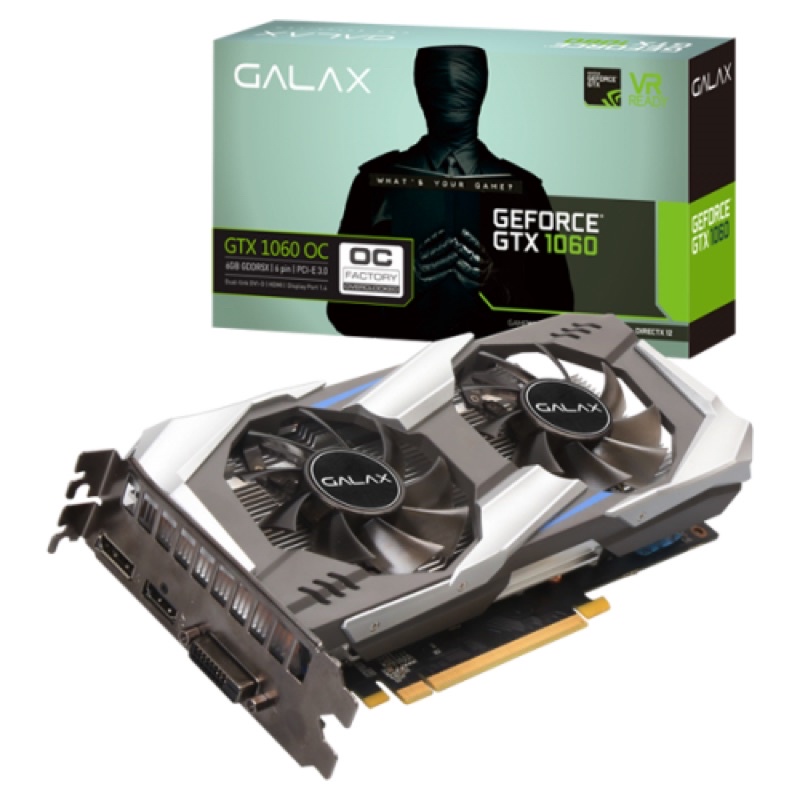 GALAX GTX 1060 6GB RAM SAMSUNG NVIDIA การ์ดจอ มือสอง