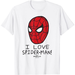 เสื้อยืด พิมพ์ลายโปสเตอร์ Marvel Spider-Man No Way Home I Love Spider-Man สําหรับผู้ใหญ่Size S-5XL