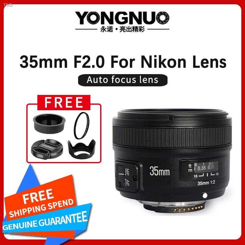 insYongnuo 35mm lens YN35mm F2.0 lens Prime Auto Focus Lens For Nikon